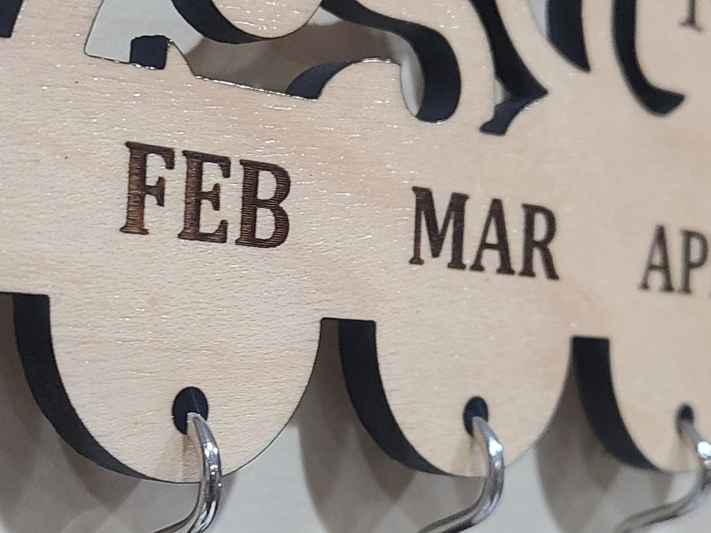 Family Celebrations Board - Personalized and Engraved Wood Calendar