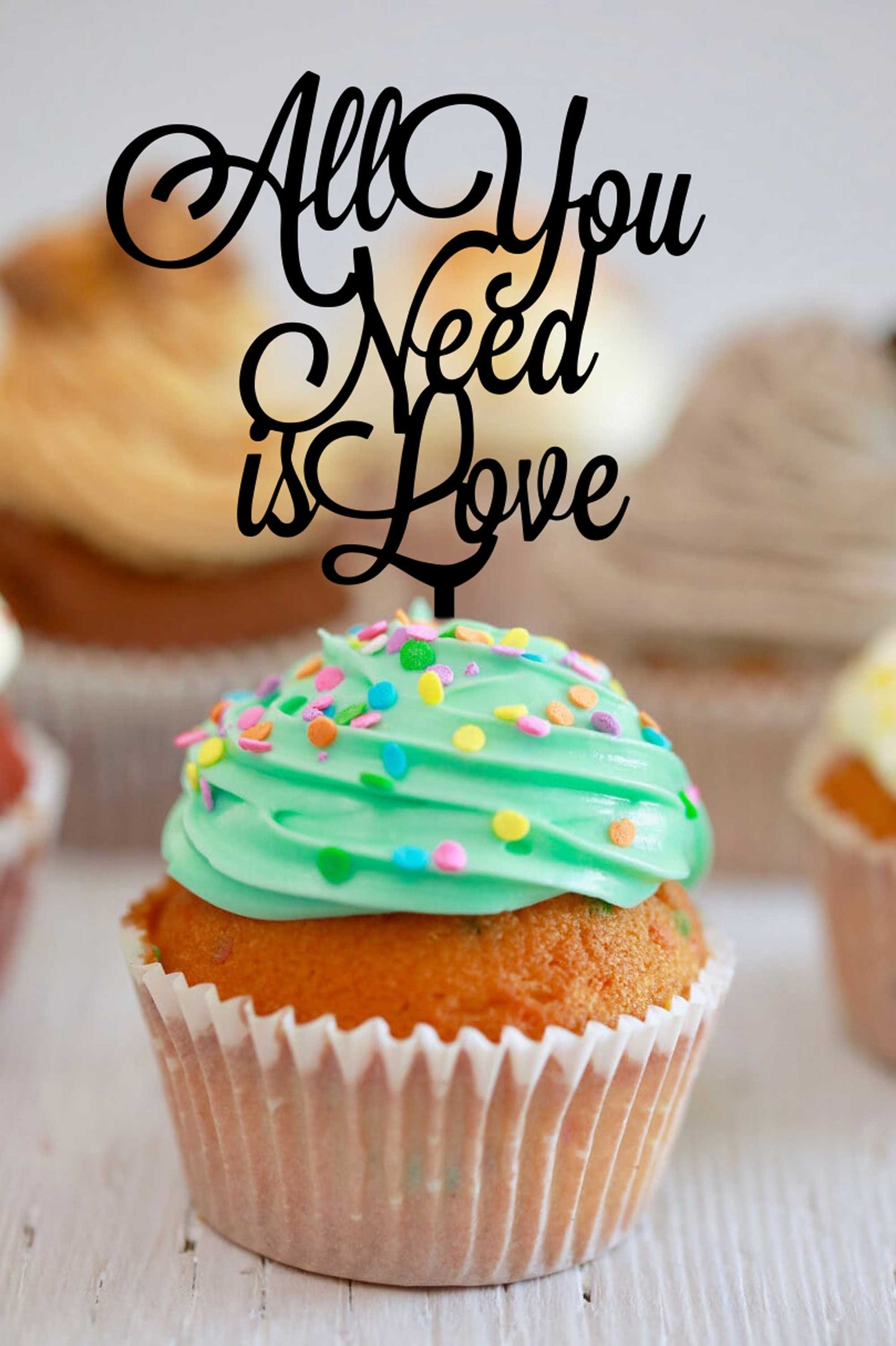"All You Need is Love" Cake Topper