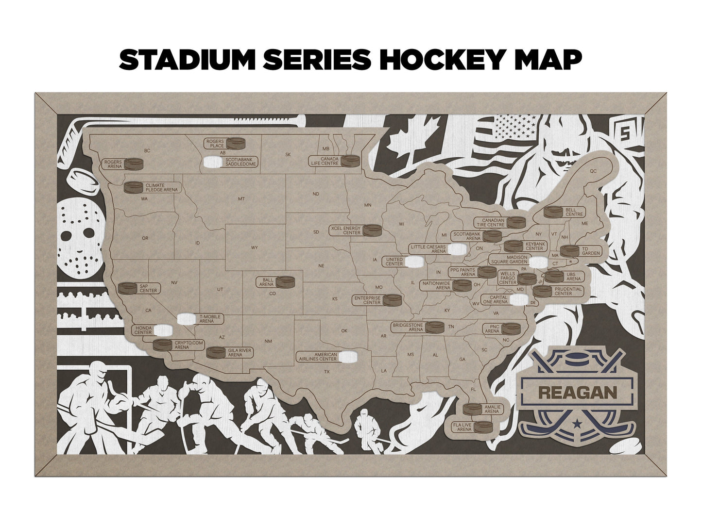 Hockey Stadium Map - NHL Stadium Map - Stadium Tracker