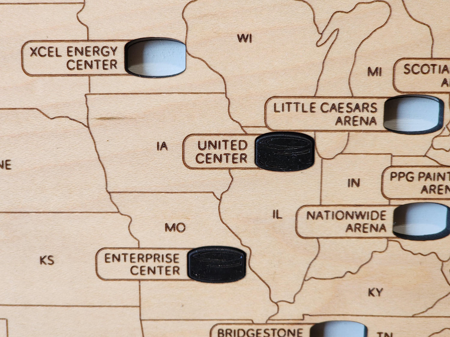 Hockey Stadium Map - NHL Stadium Map - Stadium Tracker