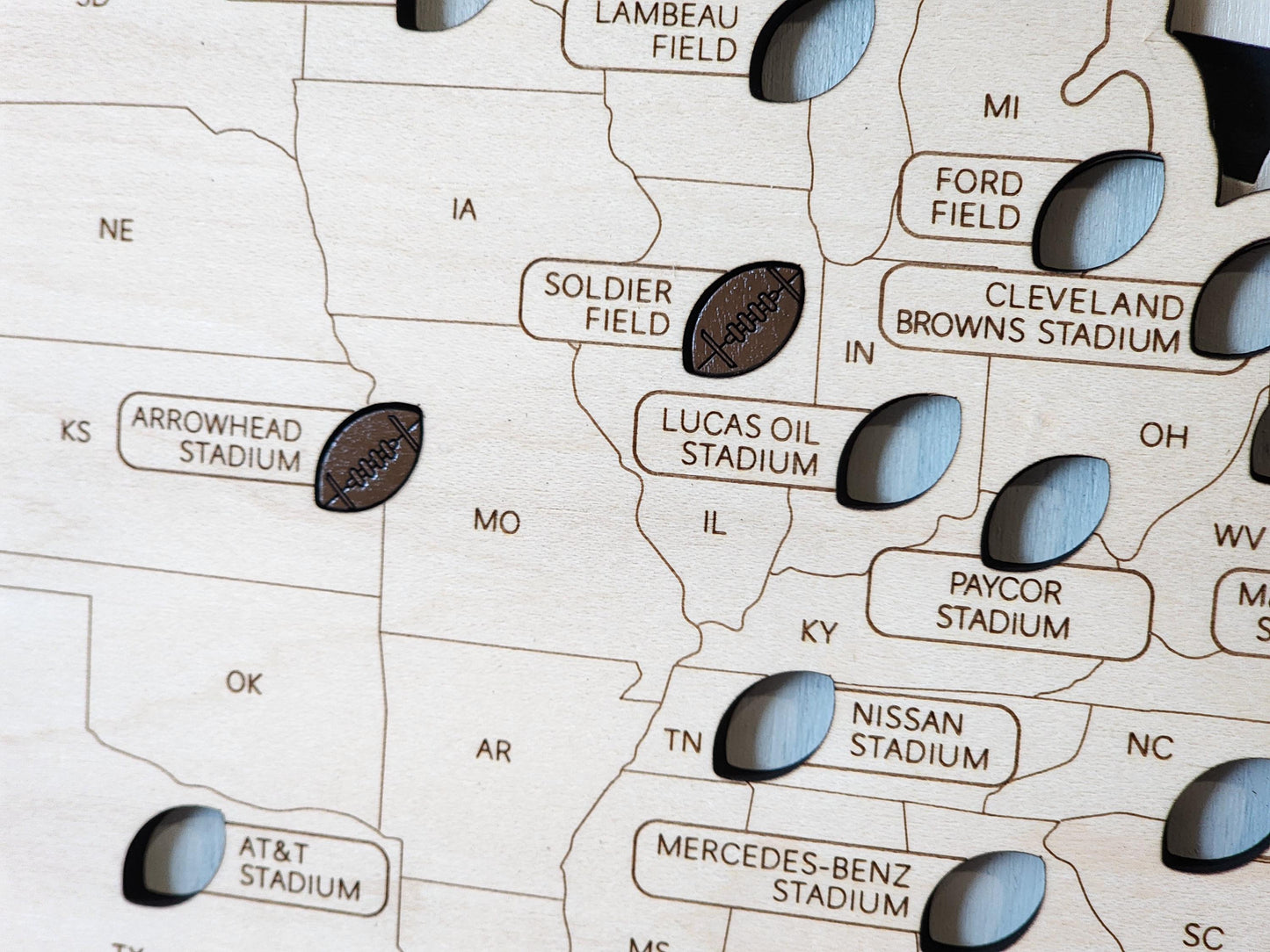 Football Stadium Map - NFL Stadium Map - Stadium Tracker