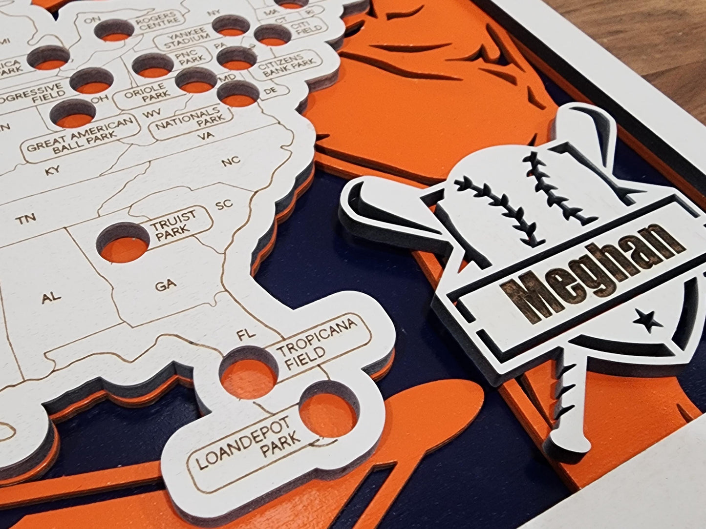 Baseball Stadium Tracker Map - MLB