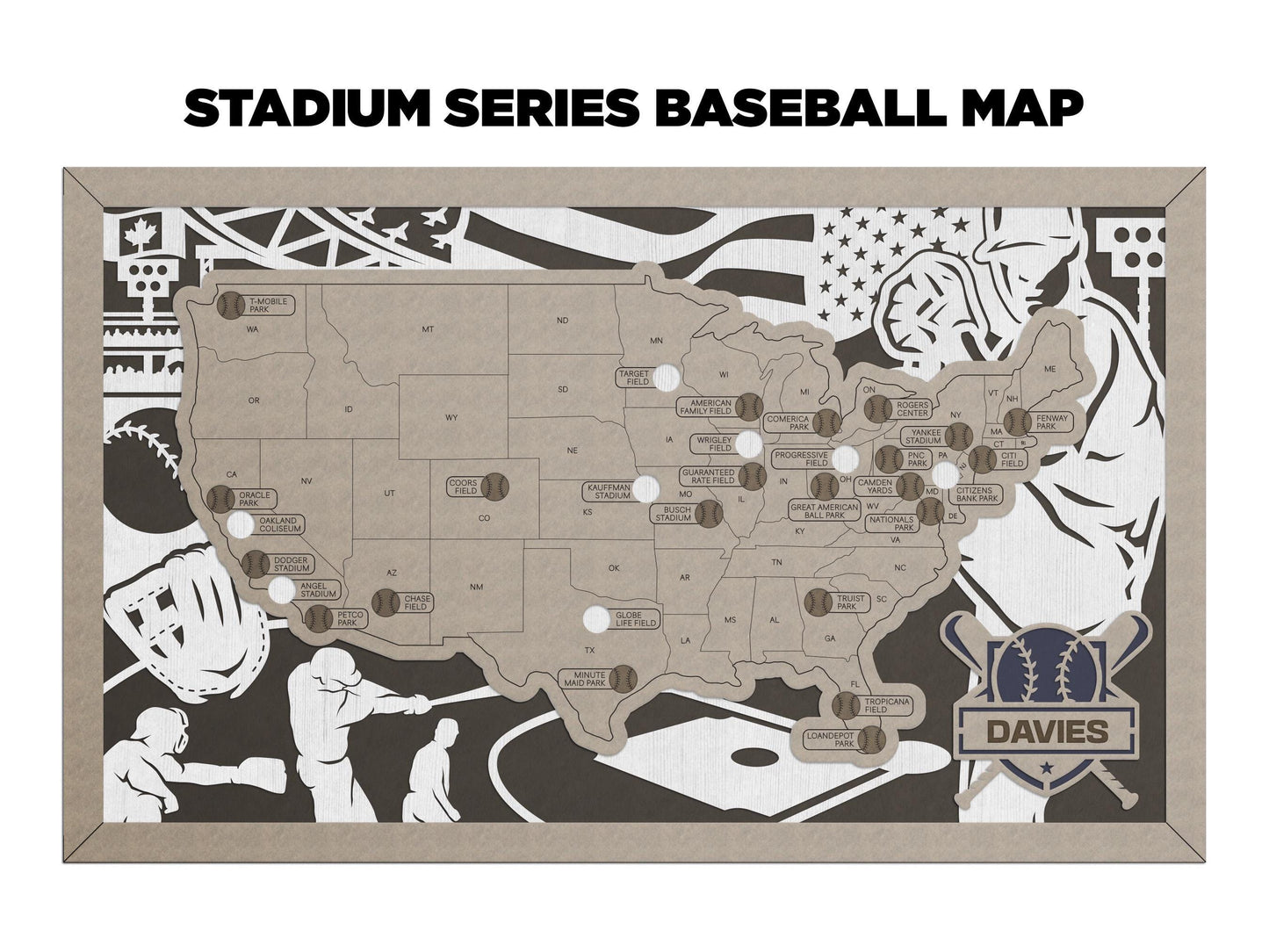 Baseball Stadium Map - MLB Stadium Map - Stadium Tracker