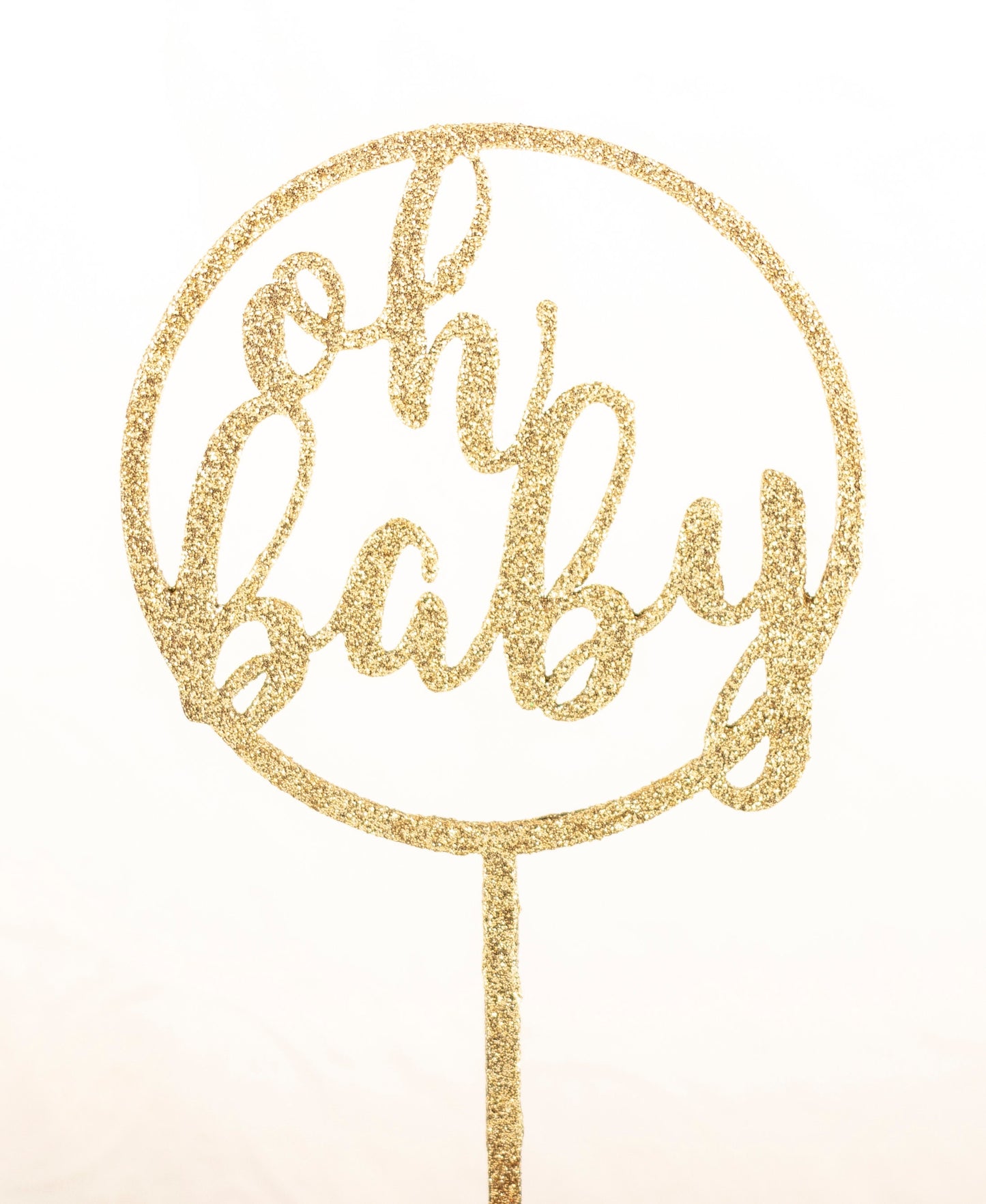 Oh Baby, Cake Topper for Baby Shower, Custom, Personalized, Any Color and Glitter
