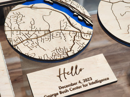 Where It All Began with 3 Maps, Where We Met, Proposed and Tied The Knot