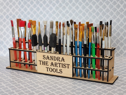 Paintbrush Holder - Brush Caddy - Makeup Tool Organizer - Wand Display