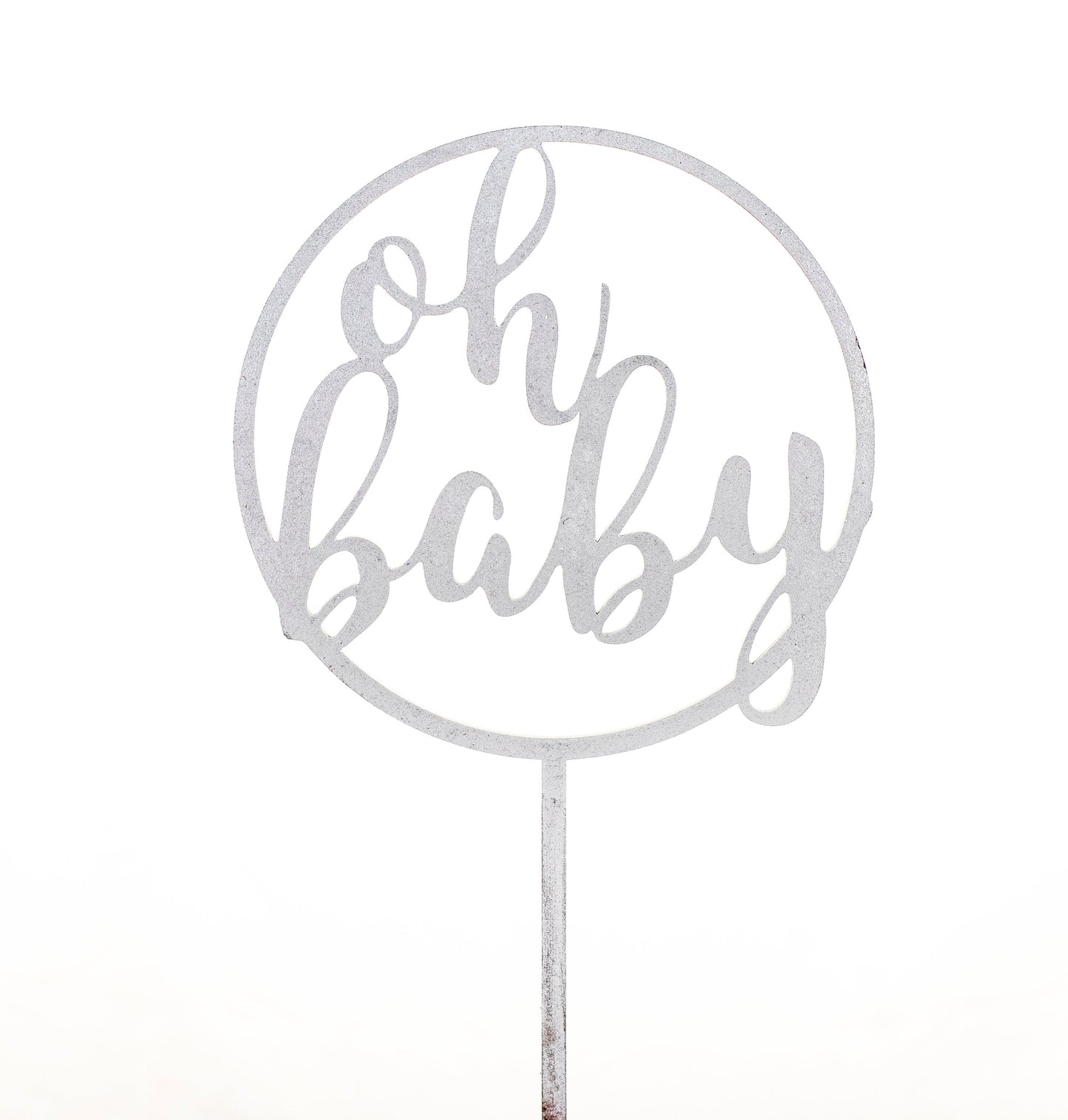 Oh Baby, Cake Topper for Baby Shower, Custom, Personalized, Any Color and Glitter