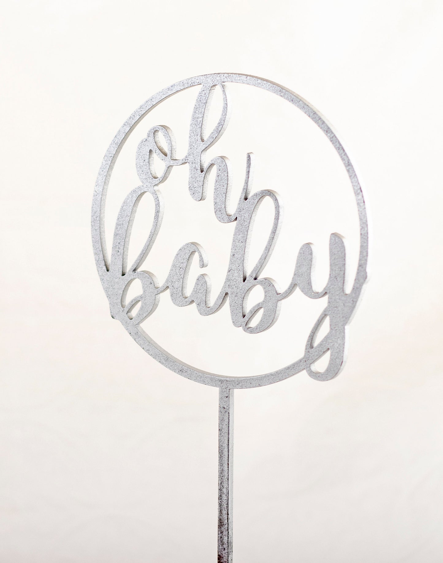 Oh Baby, Cake Topper for Baby Shower, Custom, Personalized, Any Color and Glitter