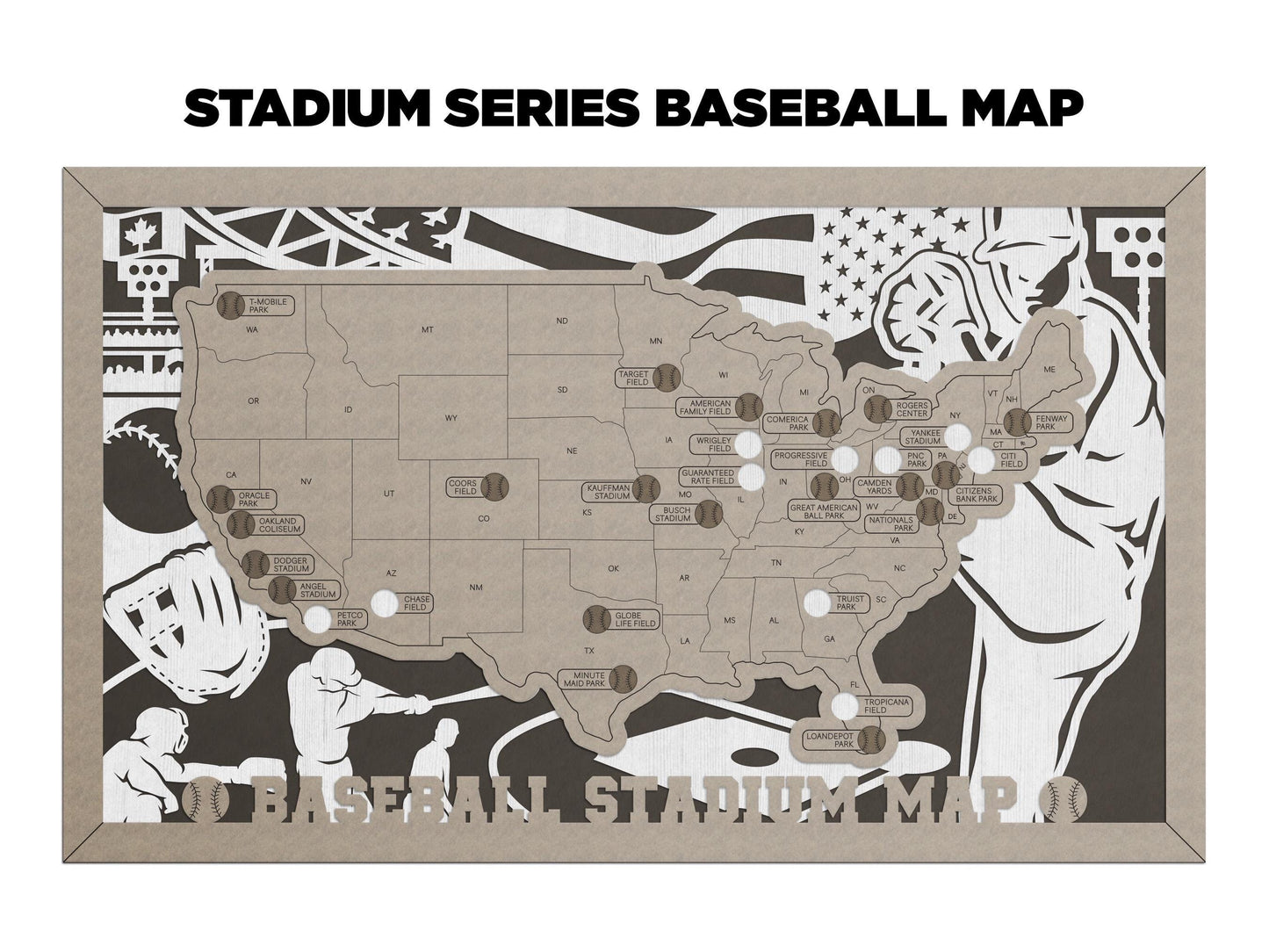 Baseball Stadium Map - MLB Stadium Map - Stadium Tracker