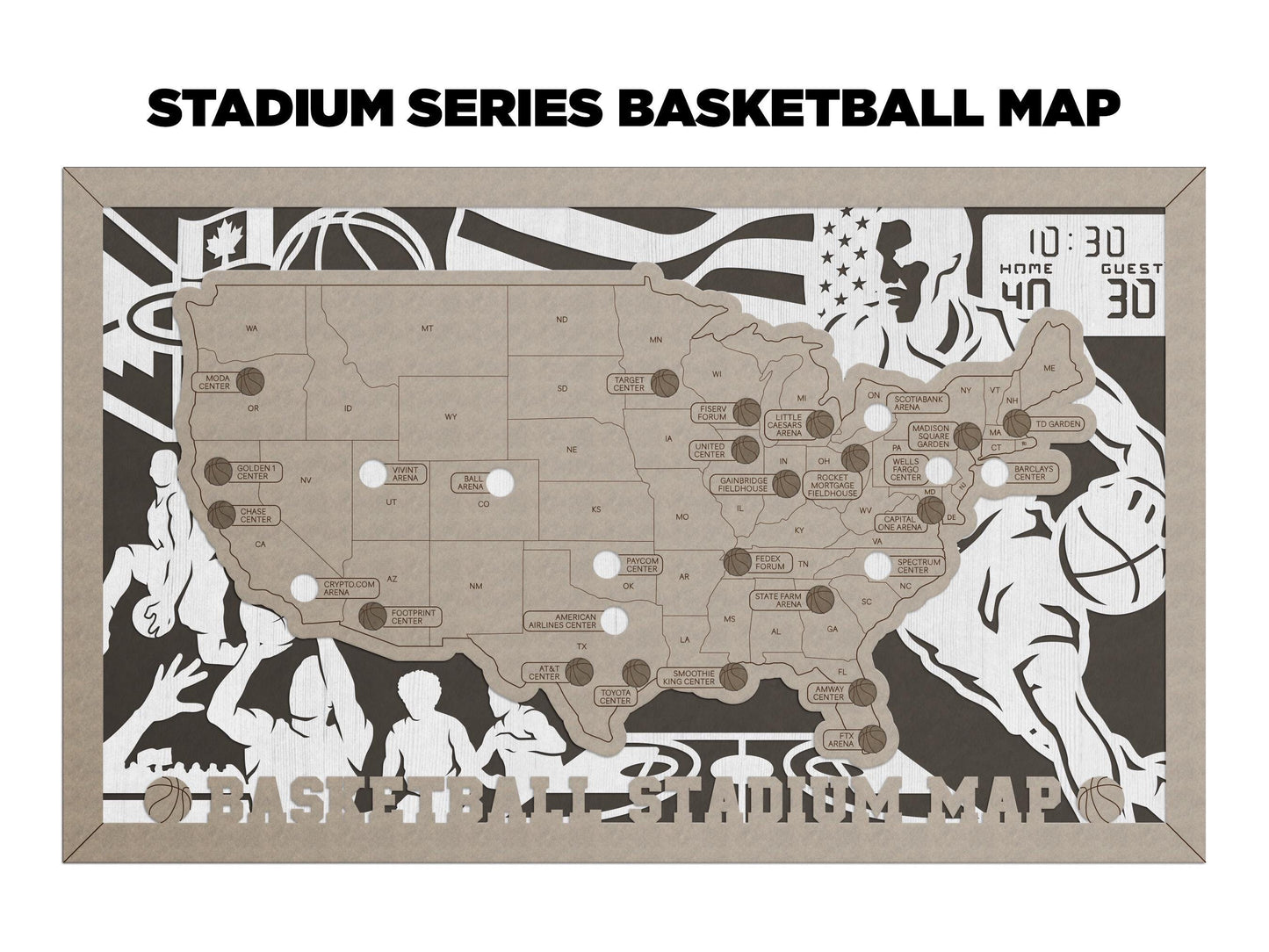 Basketball Stadium Map - NBA Stadium Map - Stadium Tracker