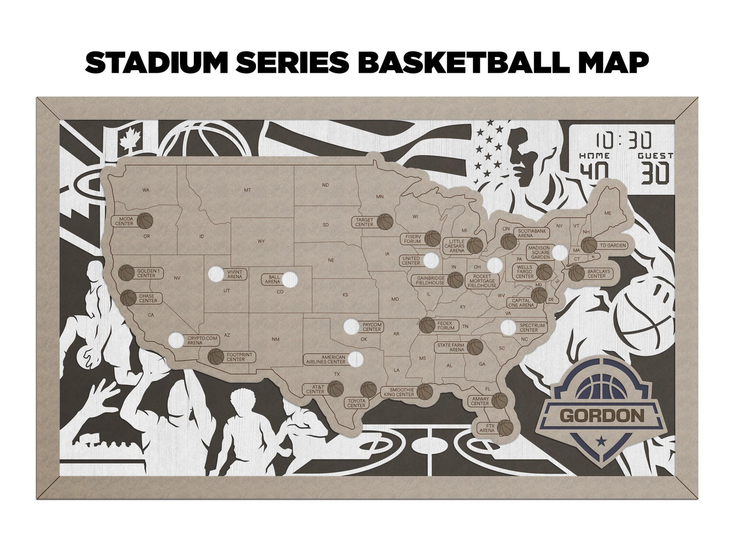 Basketball Stadium Map - NBA Stadium Map - Stadium Tracker