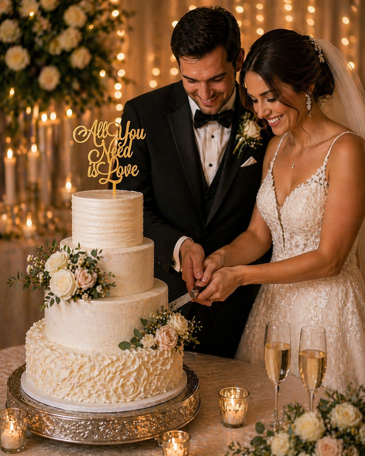 All You Need is Love Cake Topper