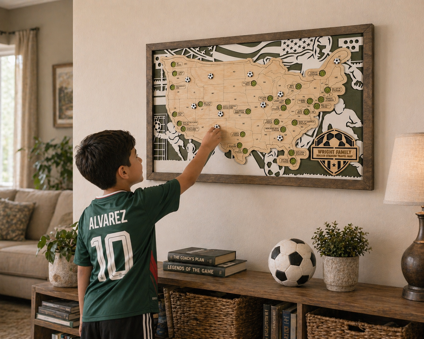 Soccer Stadium Tracker Map