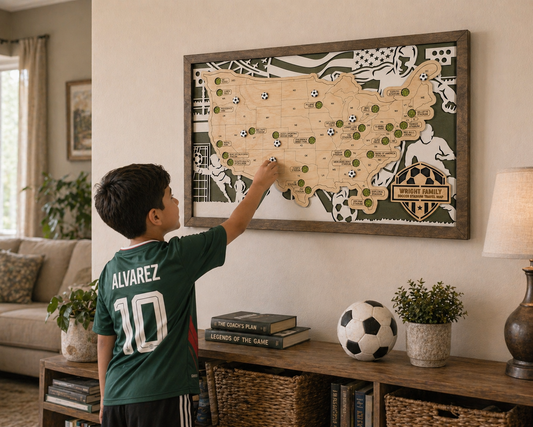 Soccer Stadium Tracker Map