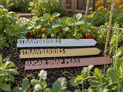 Metallic Acrylic Garden Plant Stake: Custom Herb Label
