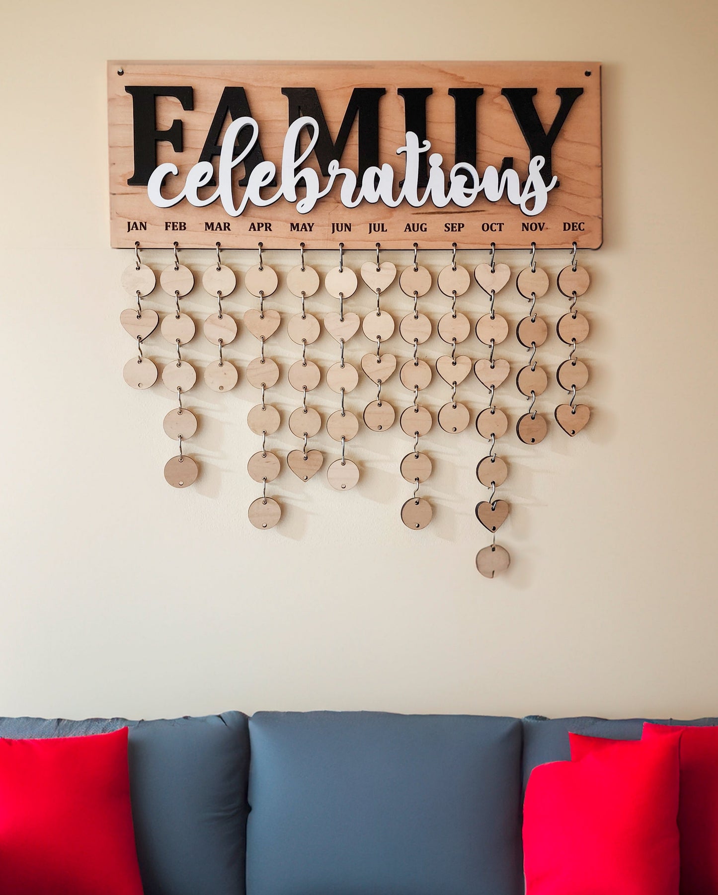 Family Celebrations Board For Birthdays and Anniversaries - Family Celebrations Calendar