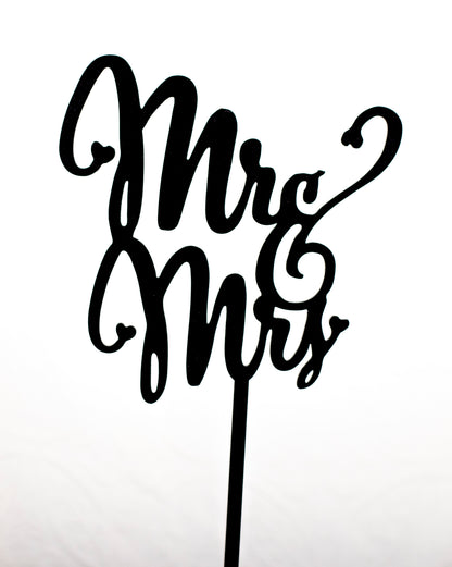 Mr & Mrs Cake Topper