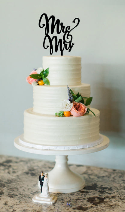 Mr & Mrs Cake Topper
