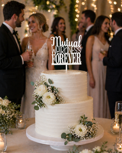 Mutual Weirdness Forever Cake Topper