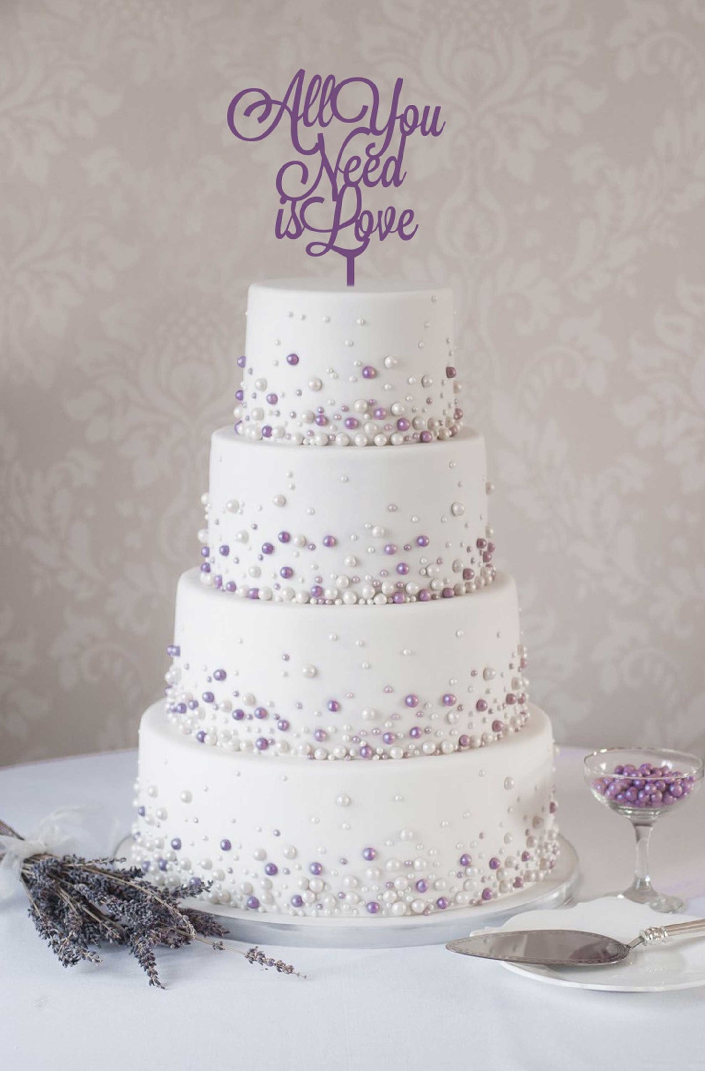 "All You Need is Love" Cake Topper