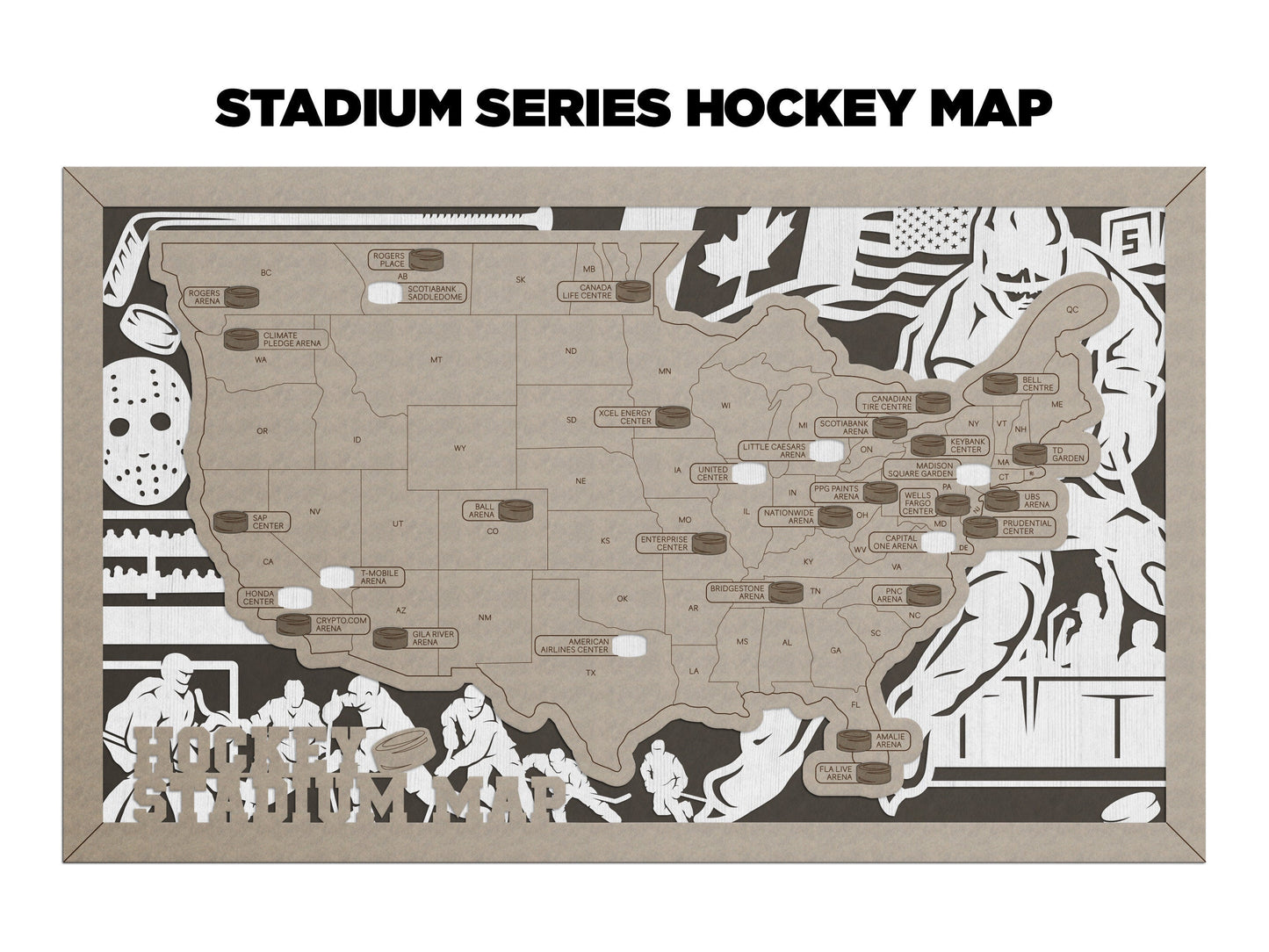 Hockey Stadium Map - NHL Stadium Map - Stadium Tracker