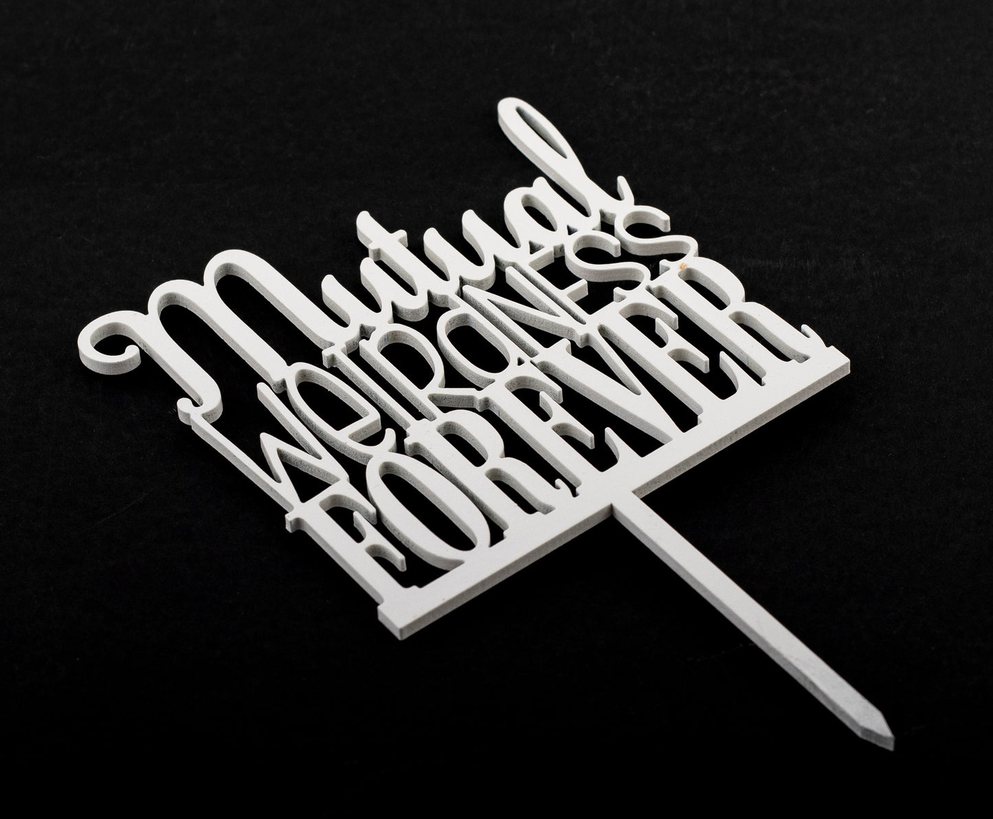 "Mutual Weirdness Forever"Cake Topper