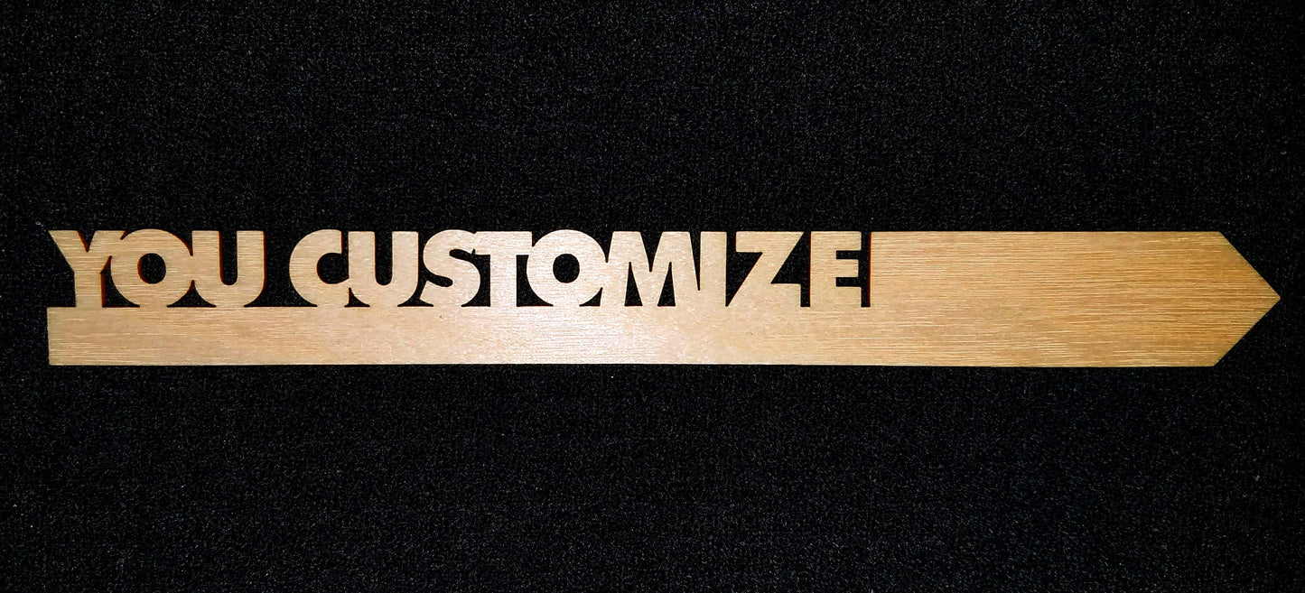 Metallic Acrylic Garden Plant Stake: Custom Herb Label
