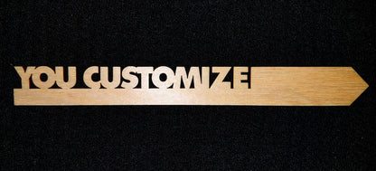White Acrylic Garden Plant Stake