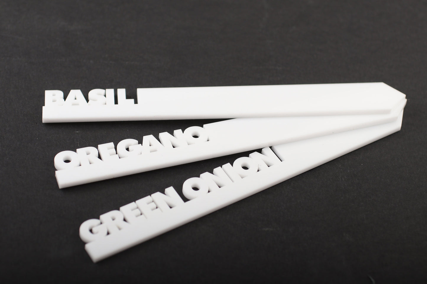 White Acrylic Garden Plant Stake