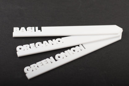 White Acrylic Garden Plant Stake