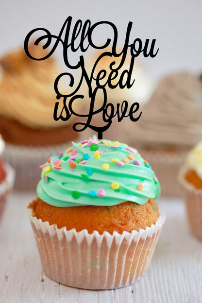 All You Need is Love Cake Topper