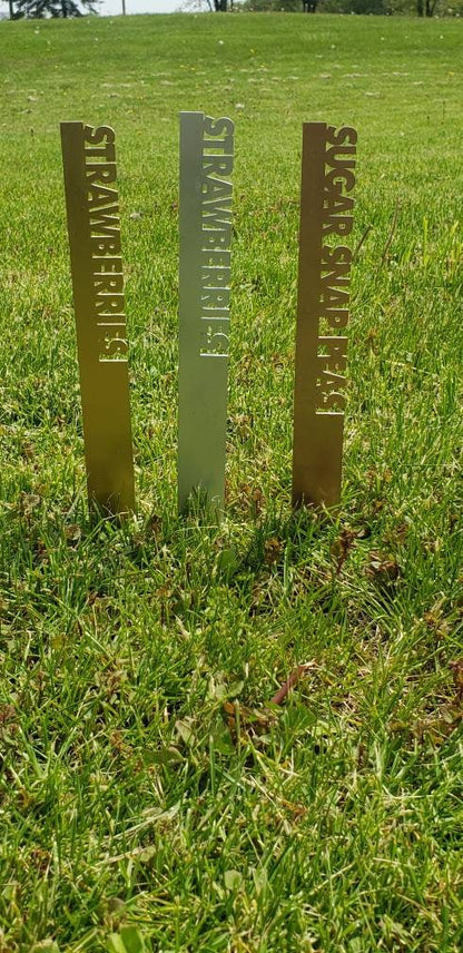 Metallic Acrylic Garden Plant Stake: Custom Herb Label