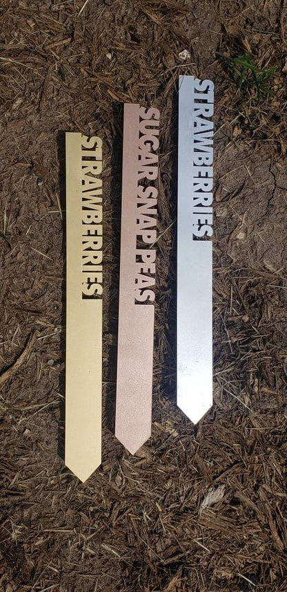 Metallic Acrylic Garden Plant Stake: Custom Herb Label