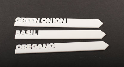 White Acrylic Garden Plant Stake