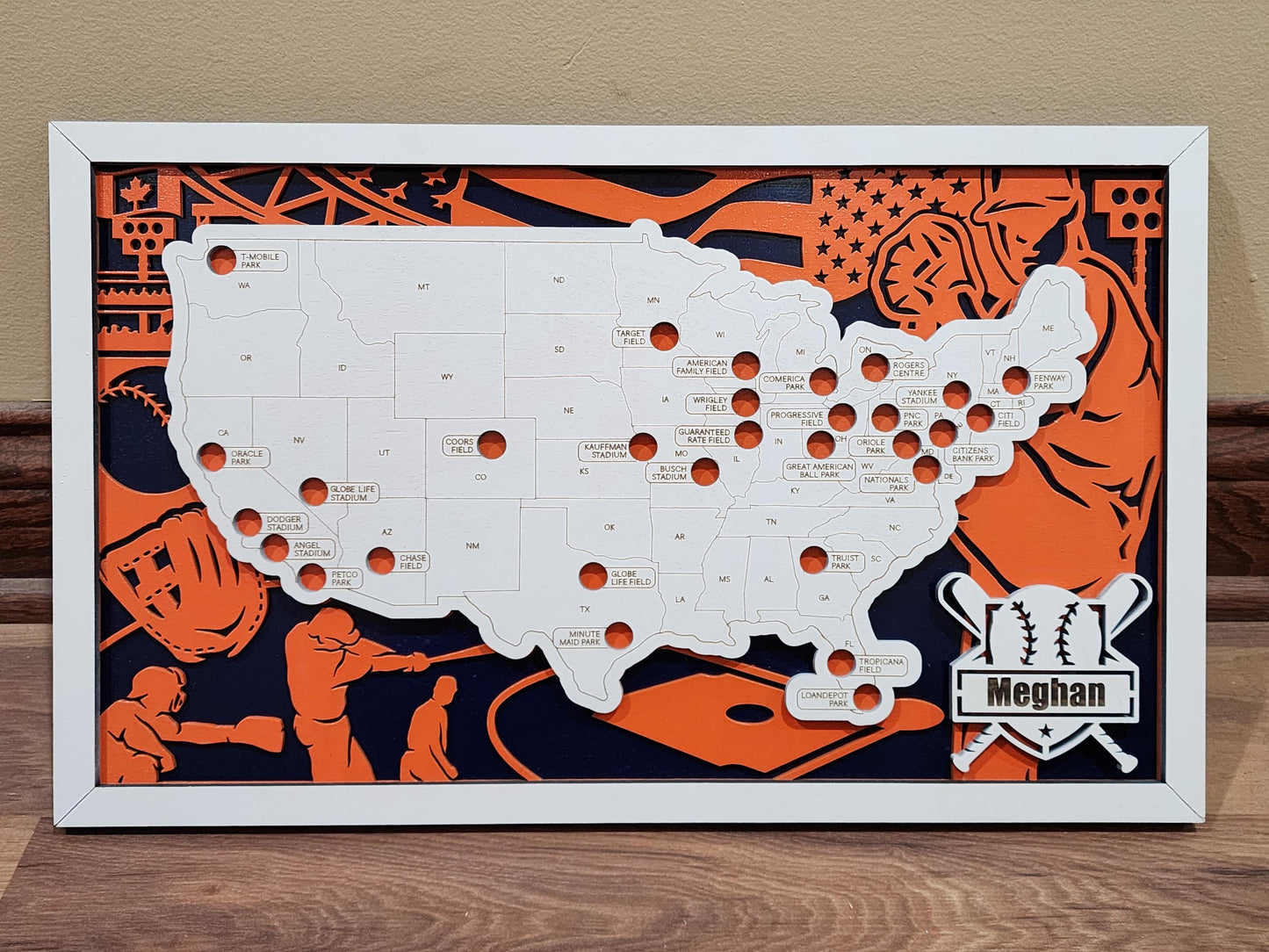 Baseball Stadium Tracker Map - MLB
