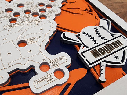 Baseball Stadium Tracker Map - MLB