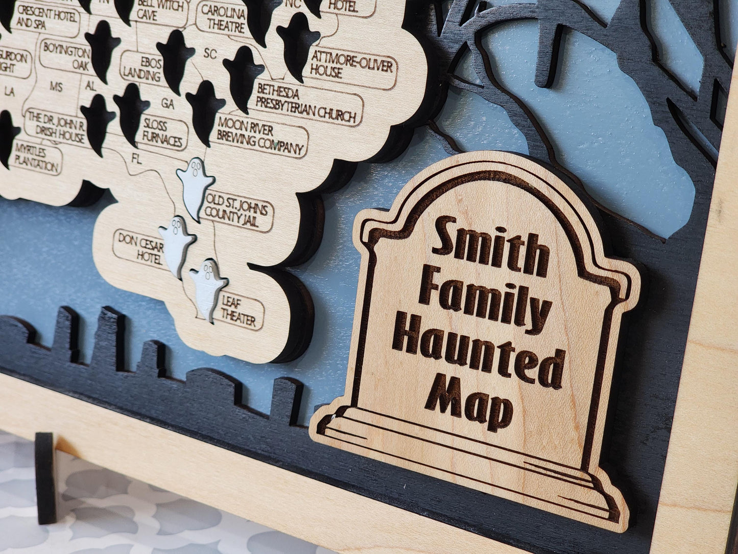 Haunted Locations Map