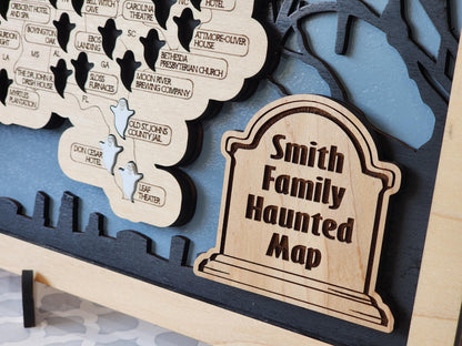 Haunted Locations Map