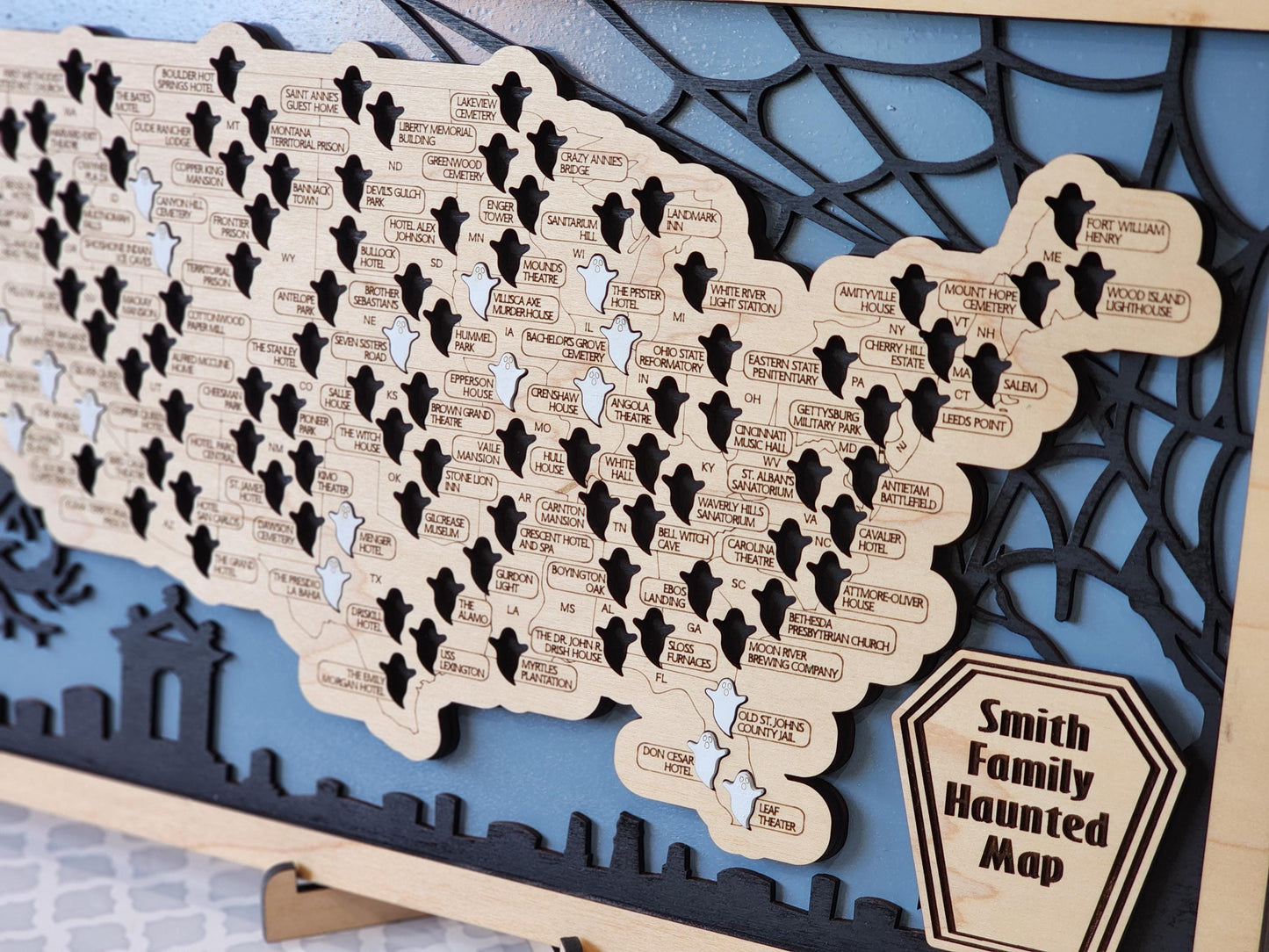 Haunted Locations Map