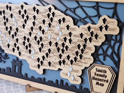 Haunted Locations Map