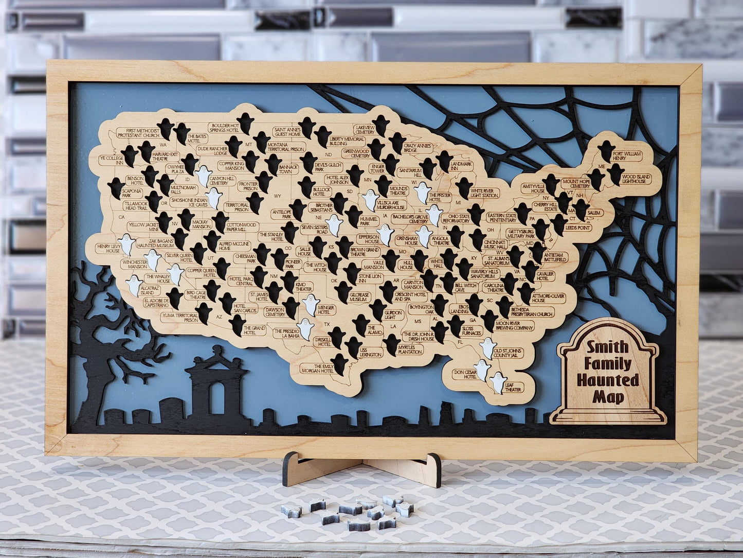Haunted Locations Map