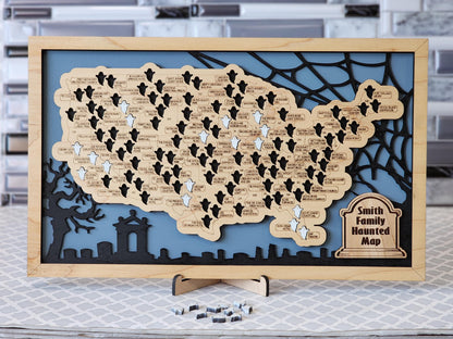 Haunted Locations Map