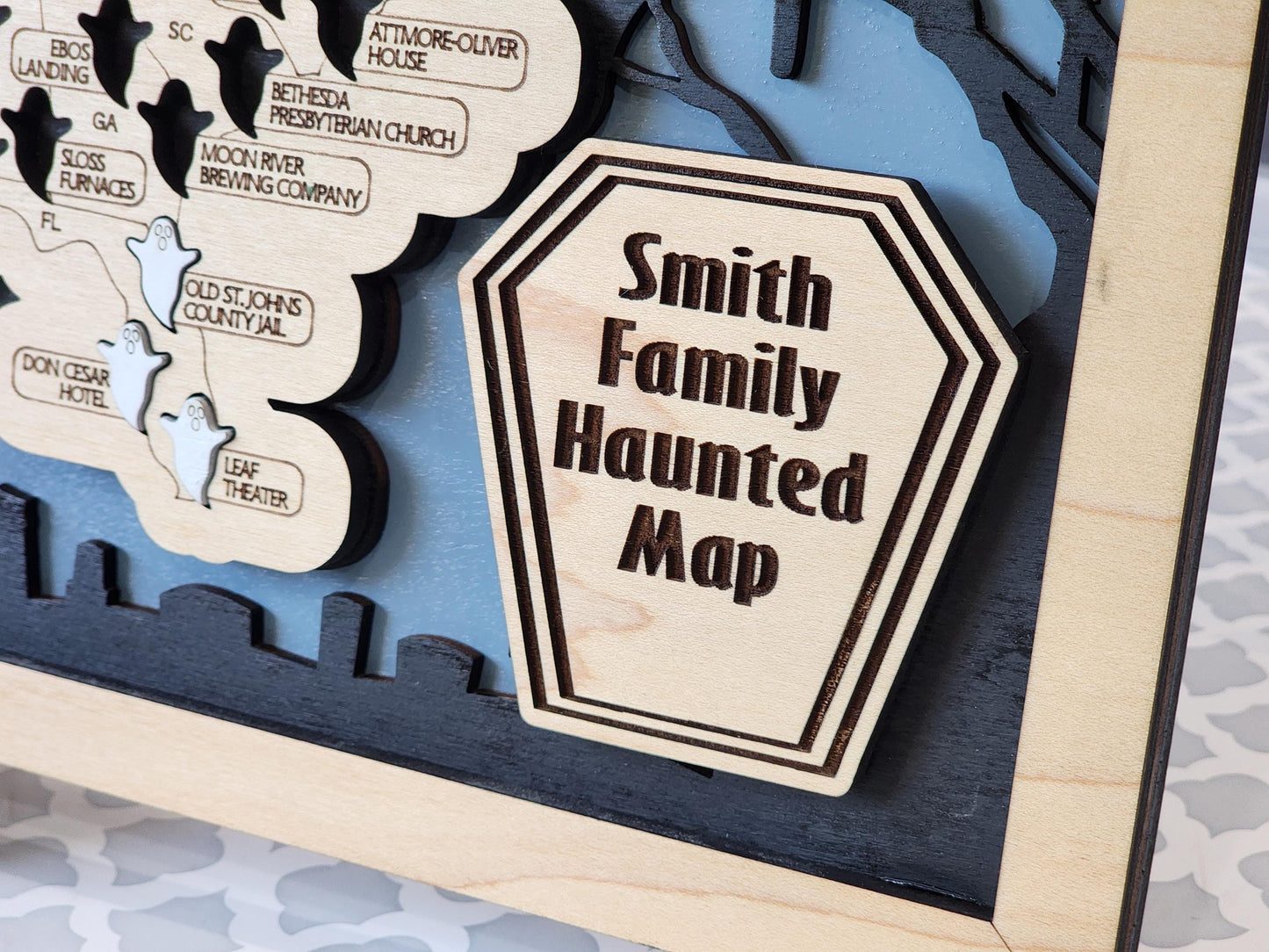 Haunted Locations Map