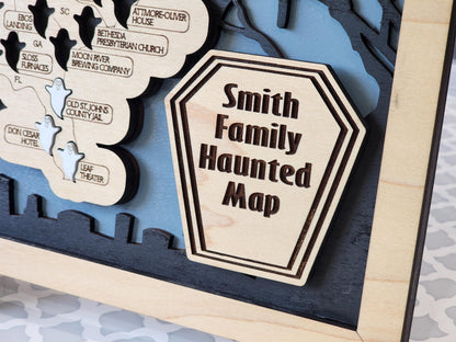Haunted Locations Map